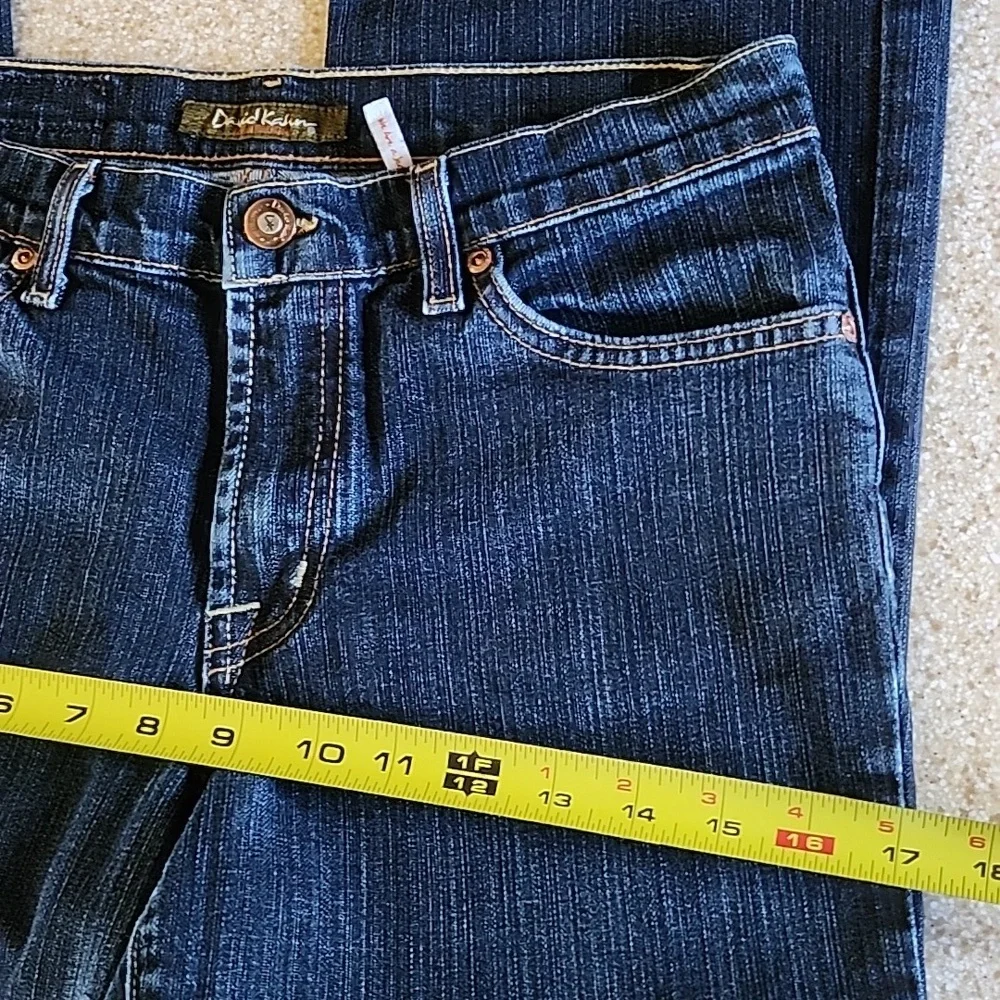David Kahn Lauren Dark Wash Straight Leg Size 4 - Picture 8 of 14
